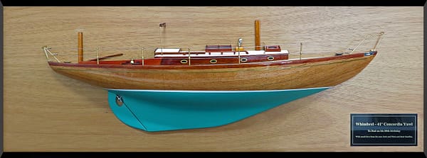 Concordia Yawl 41 custom half model with deck details