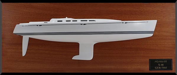 X-Yacht X-46 custom half model with cabin and cockpit only