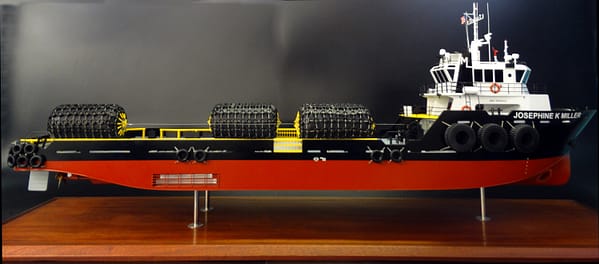Supply Boat Josephine K Miller model built by Abordage