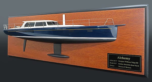 Hinckley SW 53 custom half model with deck details