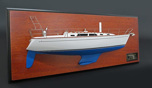 Sabre 362 half model with deck details
