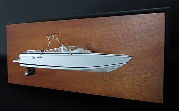 Cobalt 226 custom half model with deck details