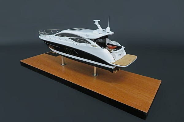Sea Ray L590 Express custom desk model
