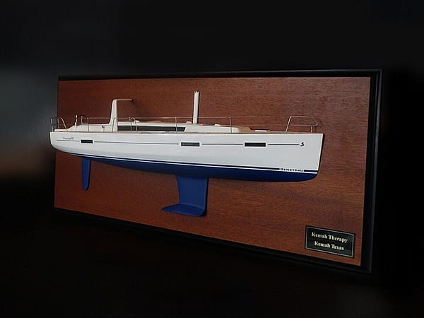 Beneteau Oceanis 41 custom half model with deck details