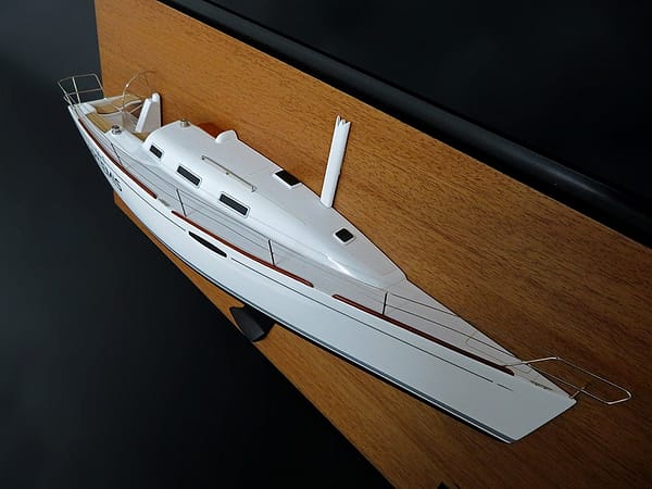 Beneteau First 36.7 half model with deck details