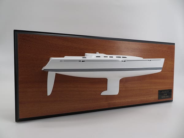 X-Yacht X-46 custom half model with cabin and cockpit only