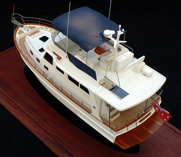 Grand Banks 41 Heritage EU "Lahaina". Boat model built by Abordage