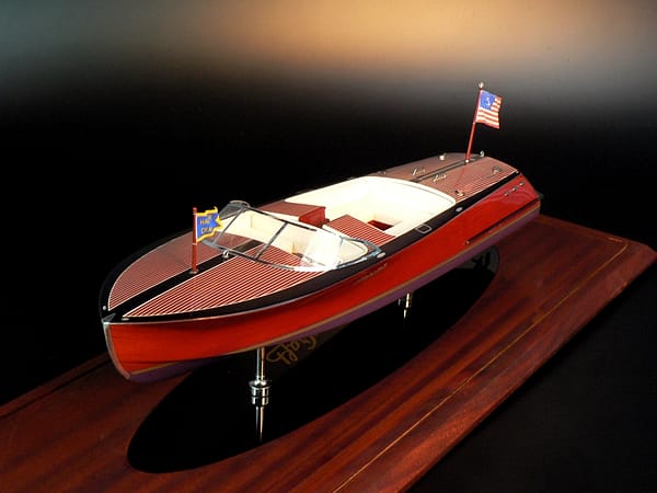 Neiman Marcus Edition Hacker-Craft Speedboat Model by Abordage