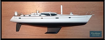 Oyster 53 Half model with deck details