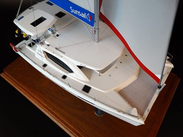 Leopard 44 Catamaran desk model by Abordage
