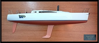 Farr 395 custom half model with deck details