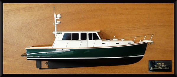 Duffy 42 half model with deck details