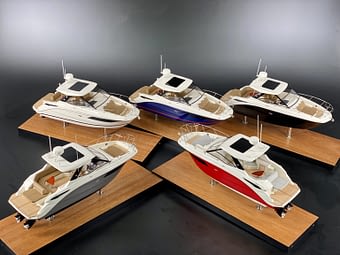 SEA RAY DA320 SUNDANCER custom desk models for shipyards, dealers