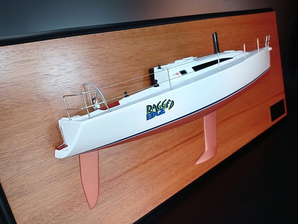 Farr 395 custom half model with deck details