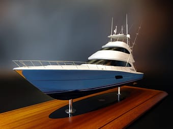 Viking 92 enclosed bridge with a skybridge custom model
