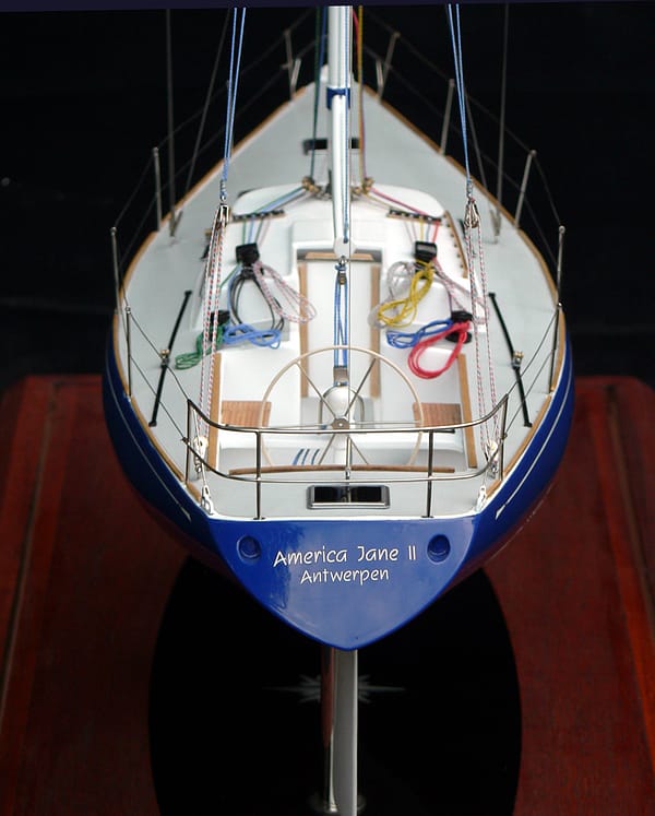 Sparkman & Stephens sailing yacht model built by Abordage