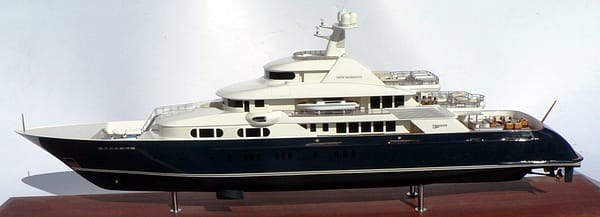 Trinity Yachts Hull No. T-051 "New Horizon" Quad-Deck Motor Yacht. 242'-Model by Abordage
