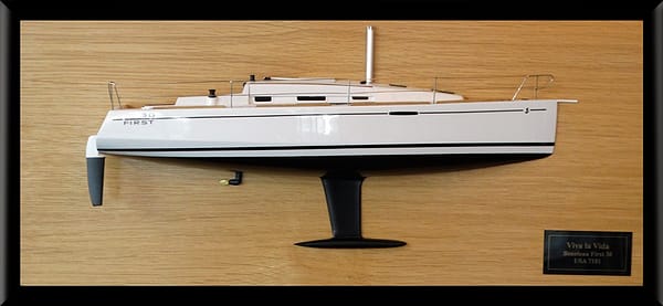 Beneteau First 30 half model with deck details